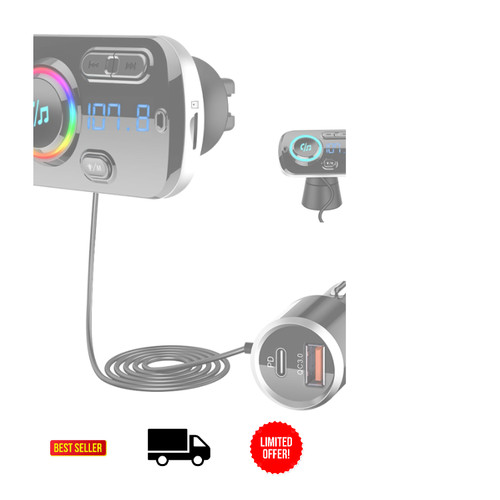 Bluetooth fm transmitter - 5.3,